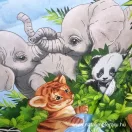 Premium cotton fabric panels African Journey