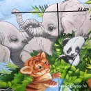 Premium cotton fabric panels African Journey