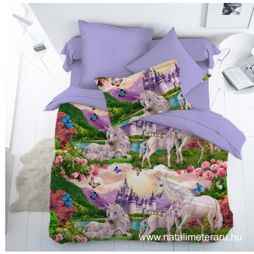 Prémium pamutvászon panelek varázslatos egyszarvú