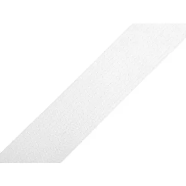   Pamut heveder 30 mm gurtni - 1101 fehér (25 m-es csomagolás)