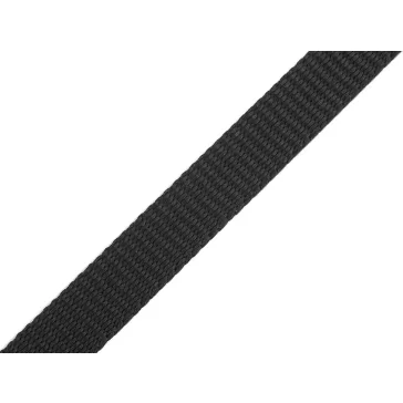   Polipropilén heveder szalag, szélesség 10 mm - fekete (25 m-es csomagolás)