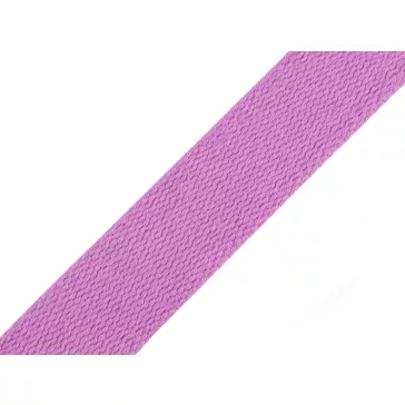   Pamut heveder szélessége 30 mm gurtni - 30 liláspiros vil. (5 m-es csomagolás)