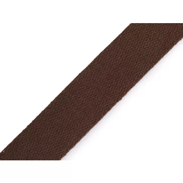  Pamut heveder szélessége 30 mm gurtni - 33 kávészín (5 m-es csomagolás)