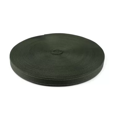   Heveder szélessége 25 mm fényvisszaverő steppeléssel - khakizöld 