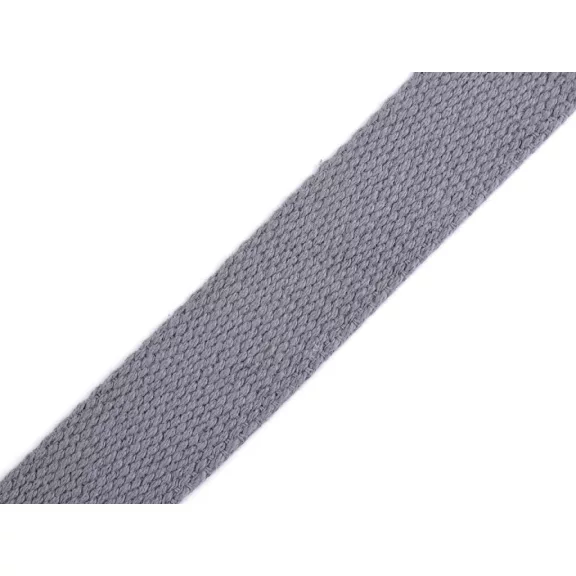 Pamut heveder szélessége 25 mm gurtni - 24 szürke (25 m-es csomagolás) Pamut heveder szélessége 25 mm gurtni - 24 szürke (25 m-es csomagolás)