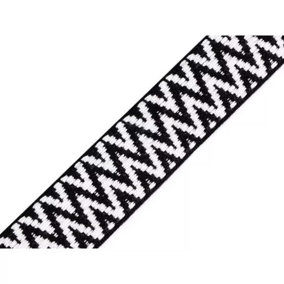 Kétoldalas heveder szélessége 38 mm - 5 fekete Kétoldalas heveder szélessége 38 mm - 5 fekete