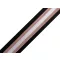 Sima kétoldalas hevederszalag lurexel szélessége 38 mm - 5 fekete réz színű 290577 