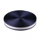 Sima kétoldalas hevederszalag lurexel szélessége 38 mm - 7 blue dark ezüst Sima kétoldalas hevederszalag lurexel szélessége 38 mm - 7 blue dark ezüst