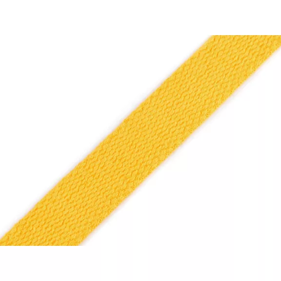 Pamut heveder 20 mm gurtni - 4 mustárszínű (25 m-es csomagolás) Pamut heveder 20 mm gurtni - 4 mustárszínű (25 m-es csomagolás)