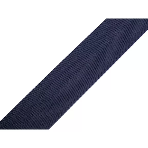 Sima kétoldalas heveder fényes 38 mm - 10 blue dark Sima kétoldalas heveder fényes 38 mm - 10 blue dark