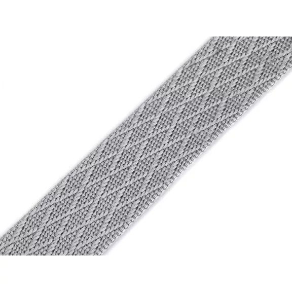 Kétoldalas heveder fényes 38 mm - 1 szürke Kétoldalas heveder fényes 38 mm - 1 szürke