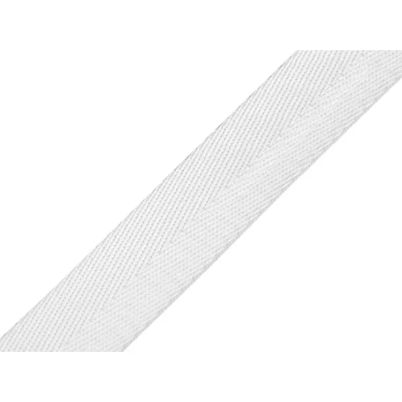 Sima kétoldalas pánt fényes szélessége 25 mm - 1 Off White Sima kétoldalas pánt fényes szélessége 25 mm - 1 Off White