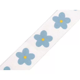 Virágmintás kétoldalas heveder 38 mm