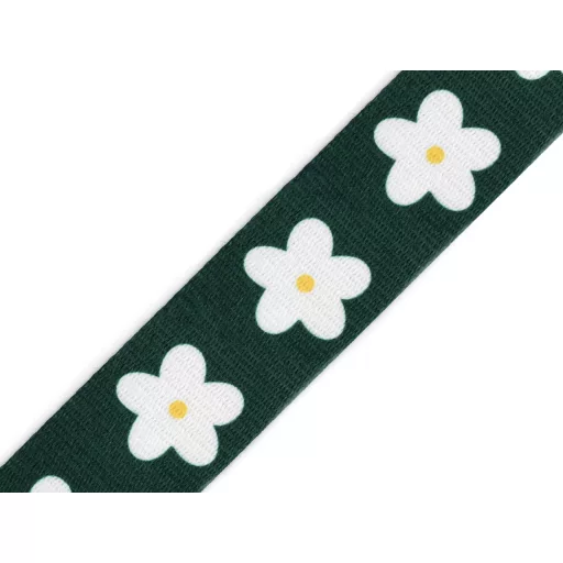 Virágmintás kétoldalas heveder 38 mm
