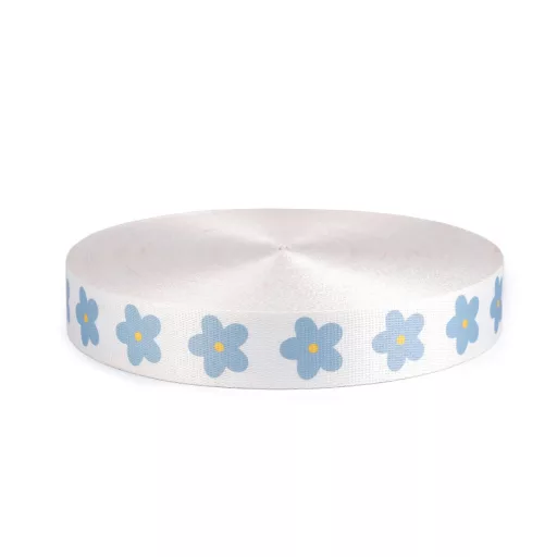 Virágmintás kétoldalas heveder 38 mm