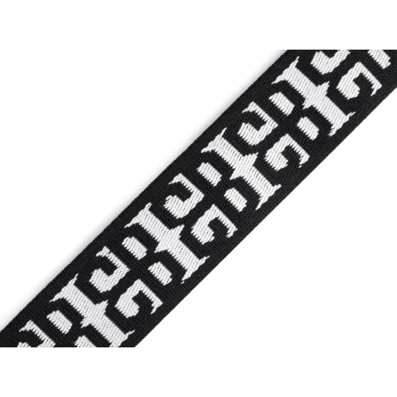 Kétoldalas heveder 38 mm - 6 fekete fehér Kétoldalas heveder 38 mm - 6 fekete fehér