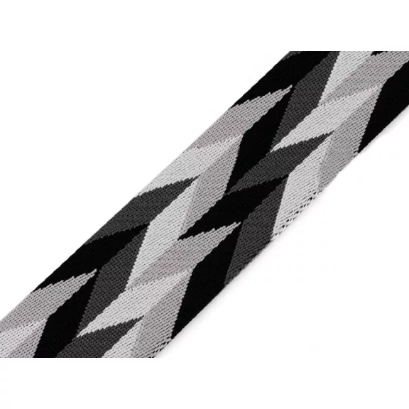 Kétoldalas heveder 50 mm - 1 szürke fekete Kétoldalas heveder 50 mm - 1 szürke fekete