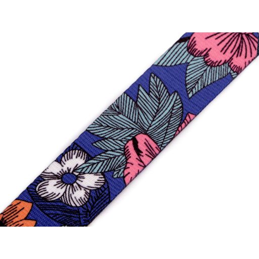 Sima kétoldalas heveder paisley szélessége 38 mm