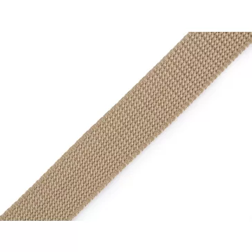   Polipropilén heveder 25 mm széles 2 mm vastag - 12 bézs (5 m-es csomagolás)