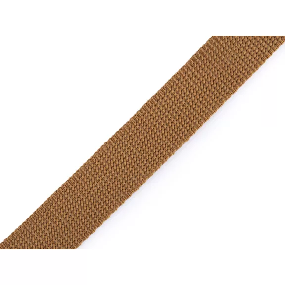 Polipropilén heveder 25 mm széles 2 mm vastag - 22 sötét bézs (25 m-es csomagolás) Polipropilén heveder 25 mm széles 2 mm vastag - 22 sötét bézs (25 m-es csomagolás)