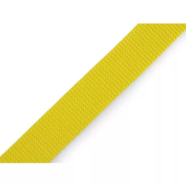   Polipropilén heveder 25 mm széles 2 mm vastag - 5 sárga (25 m-es csomagolás)