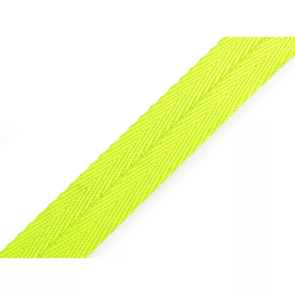 Heveder kétoldalas poráz / nyakörv / hám 20 mm - 1 sárgászöld neon Heveder kétoldalas poráz / nyakörv / hám 20 mm - 1 sárgászöld neon