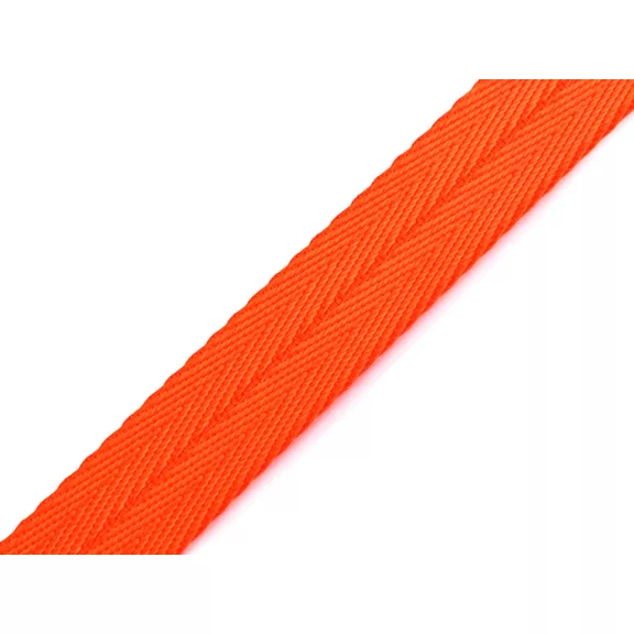 Heveder kétoldalas poráz / nyakörv / hám 20 mm - 2 narancssárga Heveder kétoldalas poráz / nyakörv / hám 20 mm - 2 narancssárga