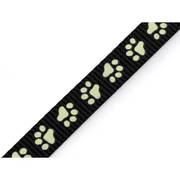   Polipropilén heveder pórázra / nyakörv, világító szélessége 15 mm