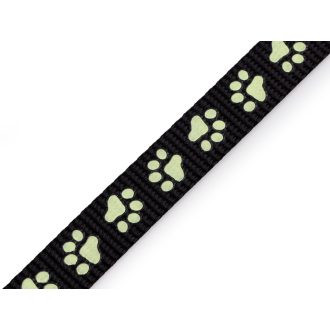   Polipropilén heveder pórázra / nyakörv, világító szélessége 15 mm