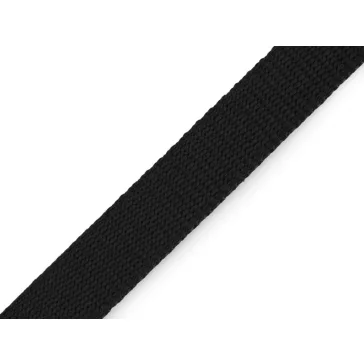   Polipropilén pánt szélessége 20 mm vastagság 2 mm - 1 fekete (100 m-os csomagolás)