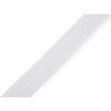   Polipropilén pánt szélessége 20 mm vastagság 2 mm - 2 fehér (100 m-os csomagolás)