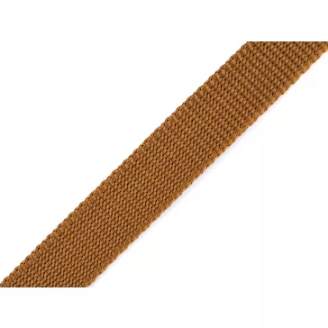   Polipropilén pánt szélessége 20 mm vastagság 2 mm - 22 sötét bézs (100 m-os csomagolás)