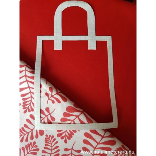 Piros kevert szálas teflonos pamut twill szövet