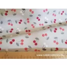 Light beige, red meggyes blended pile teflonos twill fabric