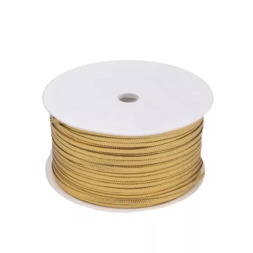   Zsinór lurexszel szélessége 2,5mm lapos - 7000 arany (200 m-os csomagolás)