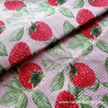 Fincsi raspberry 50 cm wide waffle fabric