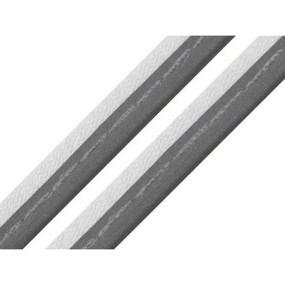 Paszpól szalag / kéder szélessége 10 mm - 3 szürke fényvisszaverő Paszpól szalag / kéder szélessége 10 mm - 3 szürke fényvisszaverő
