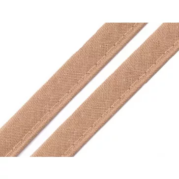   Pamut paszpól szalag / kéder szélessége 12 mm - 800541 sötét bézs (500 m-os csomagolás)