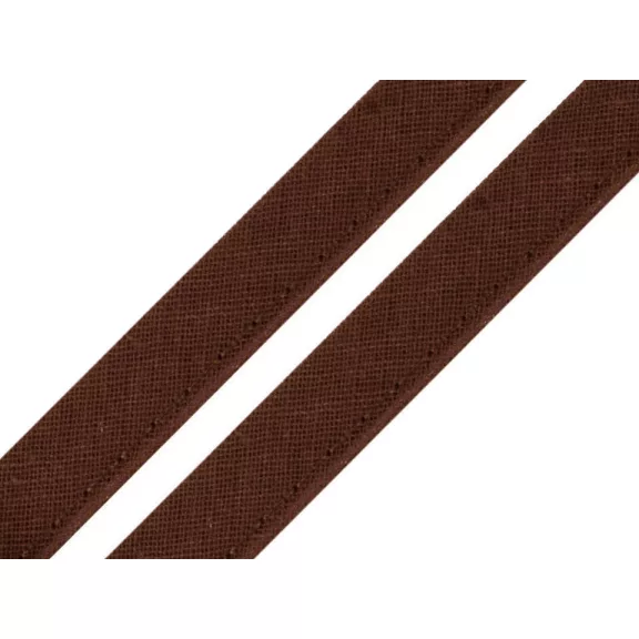 Pamut paszpól szalag / kéder szélessége 12 mm - 800953 Brunette (50 m-es csomagolás) Pamut paszpól szalag / kéder szélessége 12 mm - 800953 Brunette (50 m-es csomagolás)