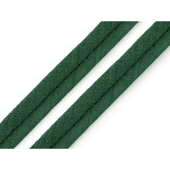 Pamut paszpól szalag / kéder szélessége 12 mm - 754551 zöld sötét (50 m-es csomagolás) Pamut paszpól szalag / kéder szélessége 12 mm - 754551 zöld sötét (50 m-es csomagolás)