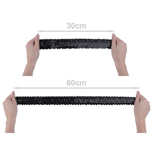 Elasztikus flitter szalag szélessége 45 mm rugalmas bortni