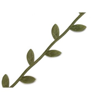 Szatén paszomány szélessége 25 mm levelek