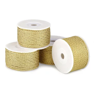   Sodrott zsinór lurexszel Ø2,5 mm - 1 arany (100 m-os csomagolás)
