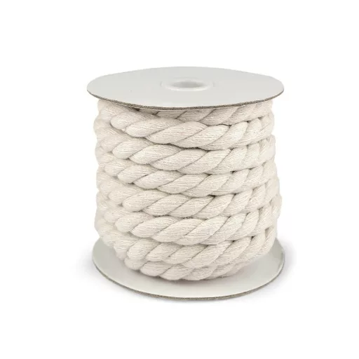 Sodrott pamut zsinór Ø15 mm macrame