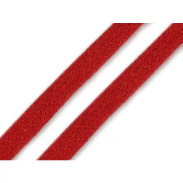   Ruha zsinór lapos szélessége 10 mm - 4 piros (30 m-os csomagolás)