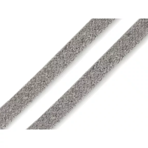 Ruha zsinór lapos szélessége 10 mm - 8 világosszürke (10 m-es csomagolás) Ruha zsinór lapos szélessége 10 mm - 8 világosszürke (10 m-es csomagolás)
