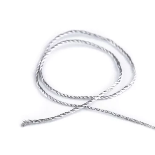 Tekert zsinór Ø1,5 mm fémszálakkal