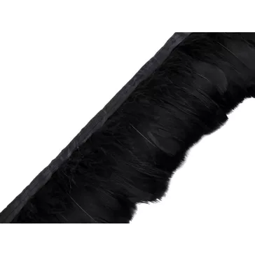 Paszomány - liba toll 6-11 cm - 3 fekete