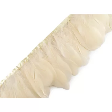 Paszomány - liba toll 6-11 cm - 7 világos krém