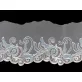 Horgolt paszomány monofilen lurexxel szélessége 18 cm
